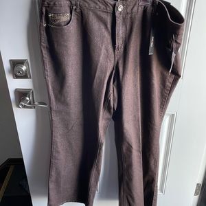 Roz and Ali brown denim jeans